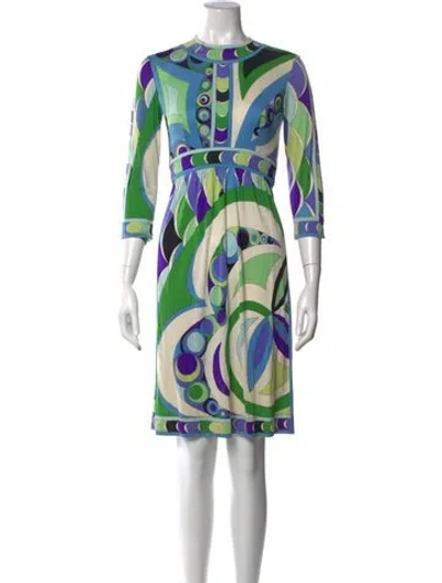 Pre-owned Pucci Vintage Mini Dress In Neutrals