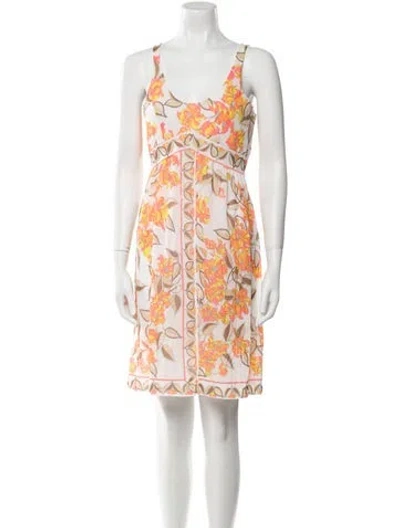 Pre-owned Pucci Vintage Mini Dress In Orange
