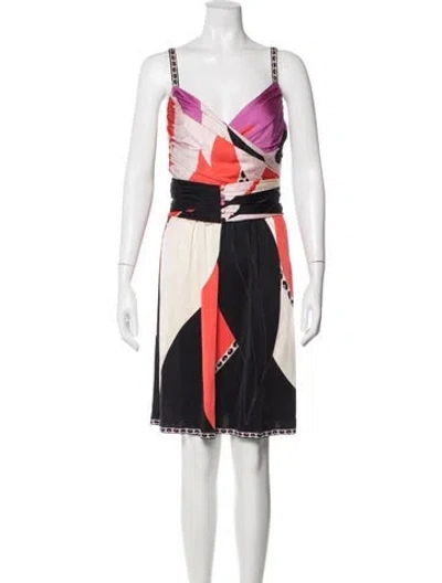 Pre-owned Pucci Vintage Mini Dress In Orange