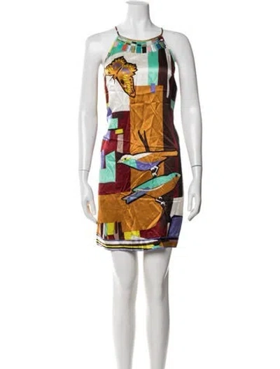 Pre-owned Pucci Vintage Mini Dress In Orange