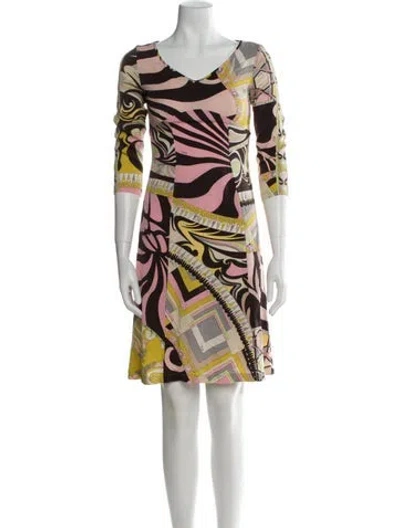 Pre-owned Pucci Vintage Mini Dress In Pink