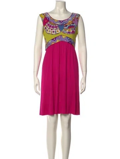 Pre-owned Pucci Vintage Mini Dress In Pink