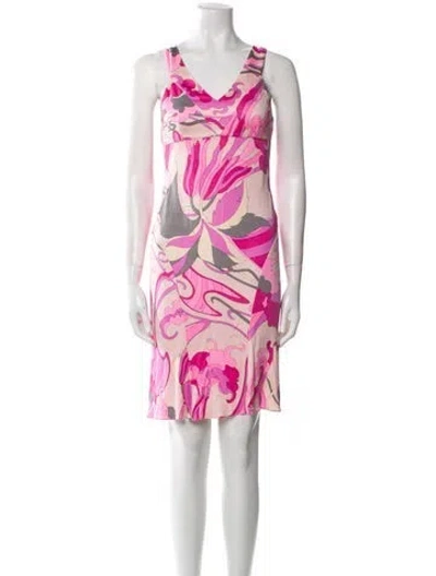 Pre-owned Pucci Vintage Mini Dress In Pink