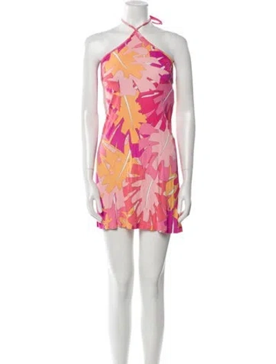 Pre-owned Pucci Vintage Mini Dress In Pink