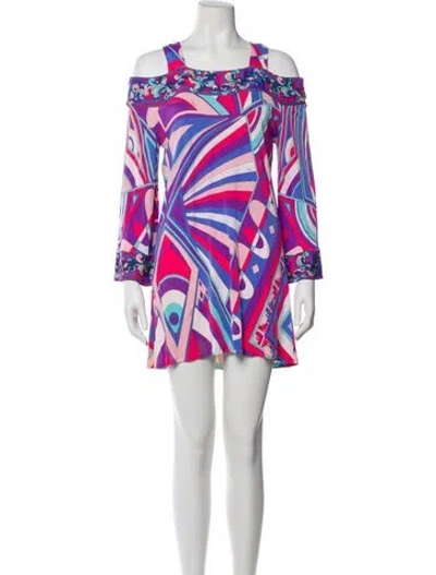 Pre-owned Pucci Vintage Mini Dress In Pink