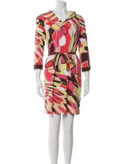 Pre-owned Pucci Vintage Mini Dress In Pink