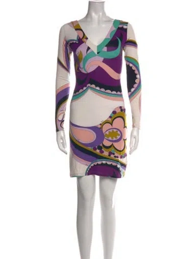 Pre-owned Pucci Vintage Mini Dress In Pink