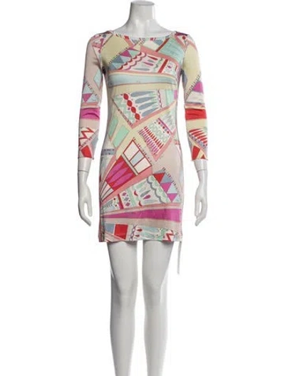 Pre-owned Pucci Vintage Mini Dress In Pink