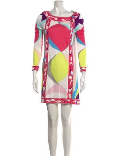 Pre-owned Pucci Vintage Mini Dress In Pink