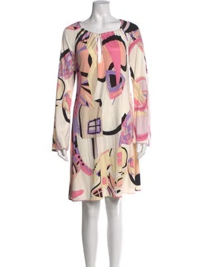 Pre-owned Pucci Vintage Mini Dress In Pink
