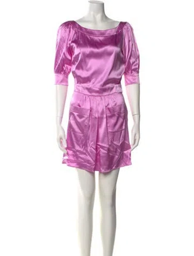 Pre-owned Pucci Vintage Mini Dress In Purple