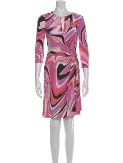 Pre-owned Pucci Vintage Mini Dress In Purple