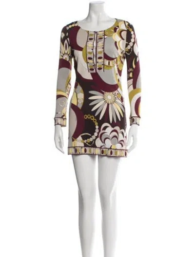 Pre-owned Pucci Vintage Mini Dress In Red
