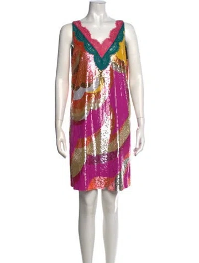 Pre-owned Pucci Vintage Mini Dress W/ Tags In Multicolor