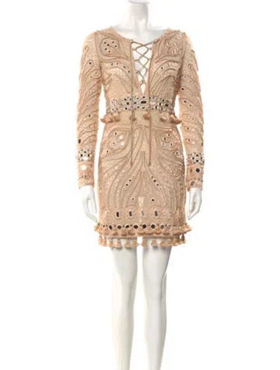 Pre-owned Pucci Vintage Mini Dress W/ Tags In Neutral