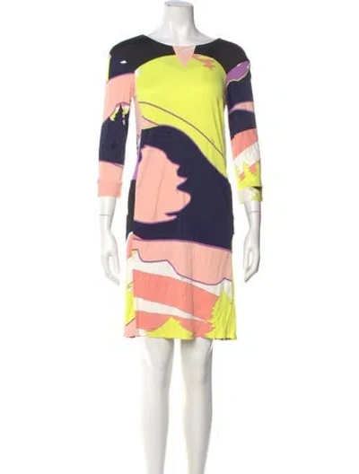 Pre-owned Pucci Vintage Mini Dress In White