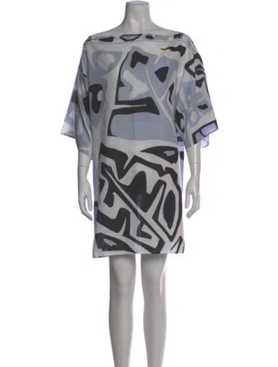 Pre-owned Pucci Vintage Mini Dress In White