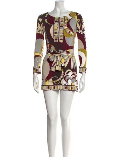 Pre-owned Pucci Vintage Mini Dress In White