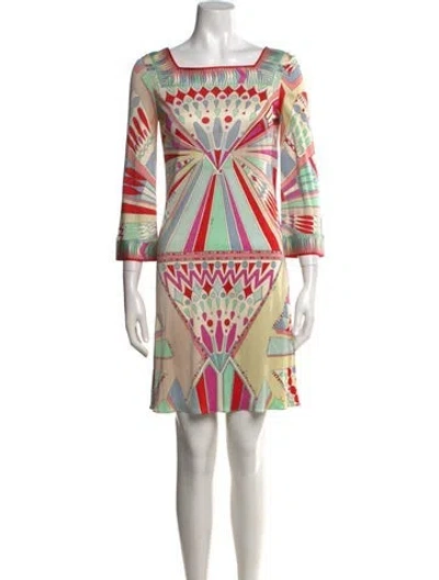 Pre-owned Pucci Vintage Mini Dress In White