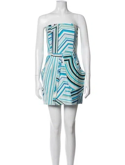 Pre-owned Pucci Vintage Mini Dress In White