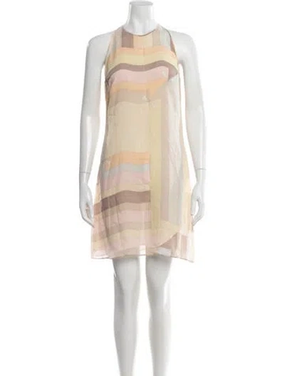 Pre-owned Pucci Vintage Mini Dress In Yellow