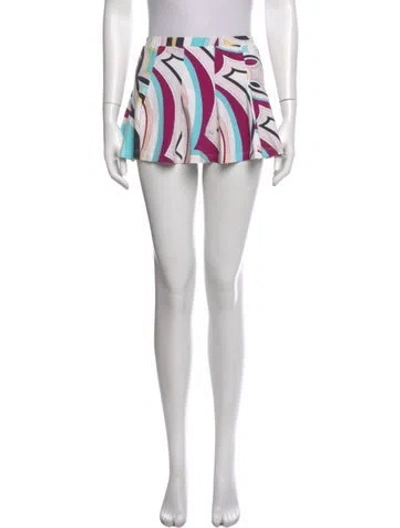 Pre-owned Pucci Vintage Mini Skirt In Brown