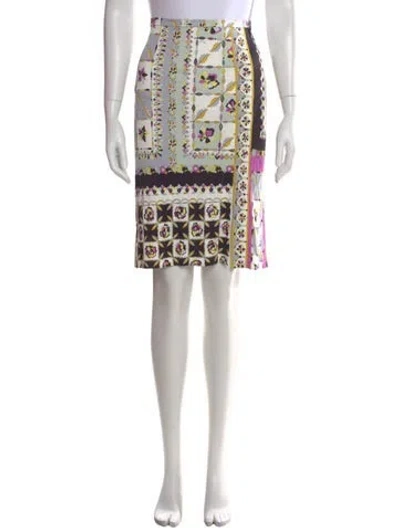 Pre-owned Pucci Vintage Mini Skirt In Gray