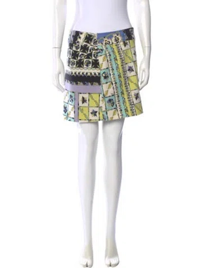Pre-owned Pucci Vintage Mini Skirt In Multi