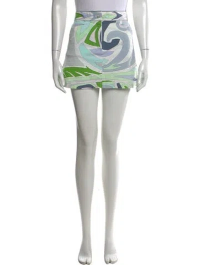Pre-owned Pucci Vintage Mini Skirt In Neutral