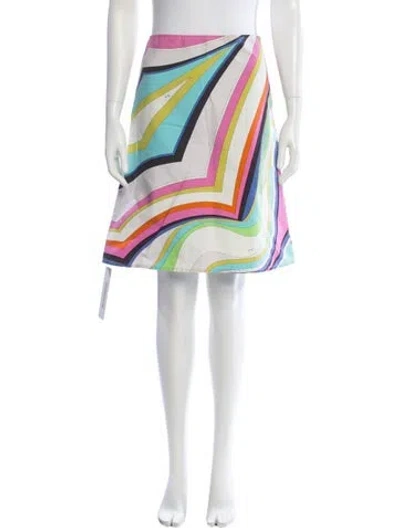 Pre-owned Pucci Vintage Mini Skirt In Neutral