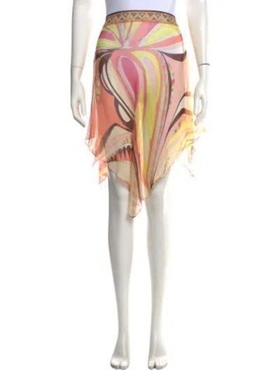 Pre-owned Pucci Vintage Mini Skirt In Neutrals