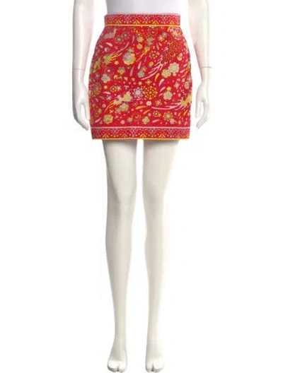Pre-owned Pucci Vintage Mini Skirt In Pink