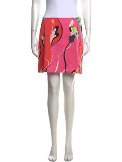 Pre-owned Pucci Vintage Mini Skirt In Pink