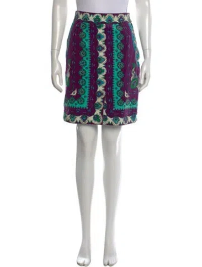 Pre-owned Pucci Vintage Mini Skirt In Purple
