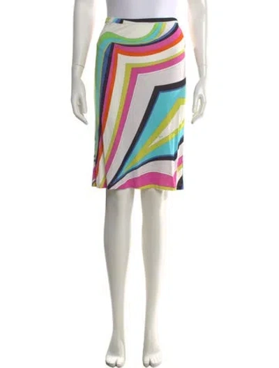 Pre-owned Pucci Vintage Mini Skirt In Purple