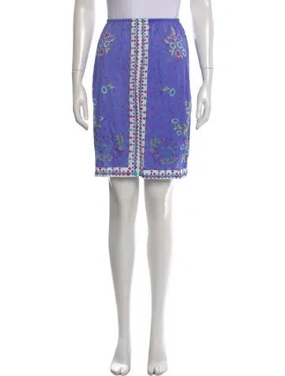 Pre-owned Pucci Vintage Mini Skirt In Purple