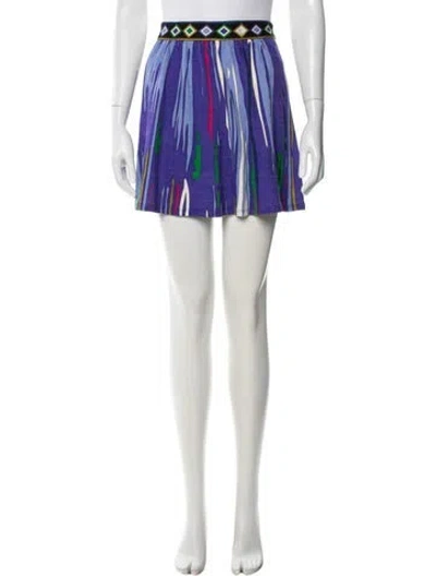 Pre-owned Pucci Vintage Mini Skirt In Purple