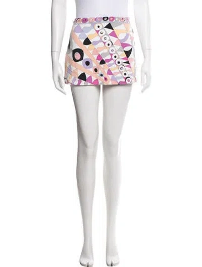 Pre-owned Pucci Vintage Mini Skirt In Purple