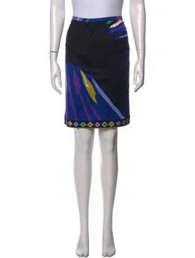 Pre-owned Pucci Vintage Mini Skirt In Purple