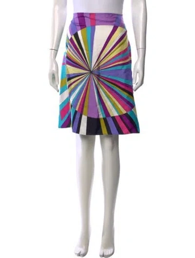 Pre-owned Pucci Vintage Mini Skirt In Purple