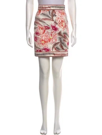 Pre-owned Pucci Vintage Mini Skirt In White