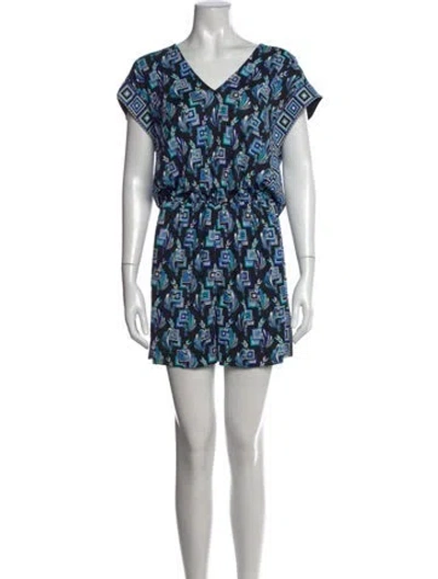 Pre-owned Pucci Vintage Patterned Romper In Black