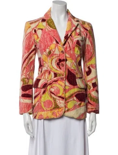 Pre-owned Pucci Vintage Printed Blazer In Multi