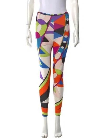 Pre-owned Pucci Vintage Skinny Leg Pants In Multi