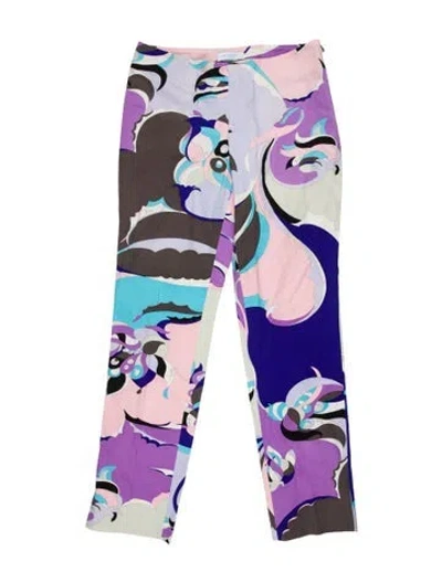 Pre-owned Pucci Vintage Skinny Leg Pants In Pink