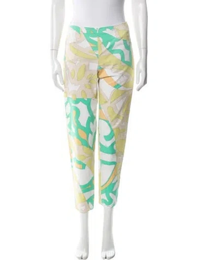 Pre-owned Pucci Vintage Straight Leg Pants In Blue