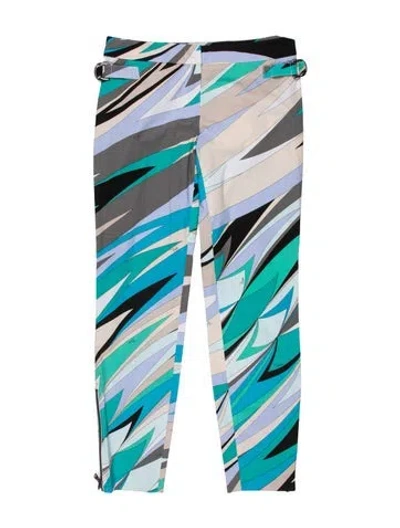 Pre-owned Pucci Vintage Straight Leg Pants In Blue