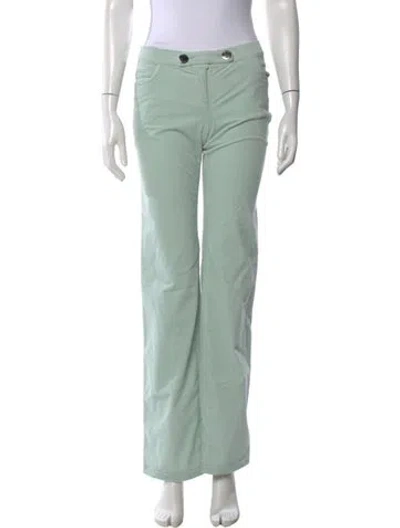 Pre-owned Pucci Vintage Straight Leg Pants In Green