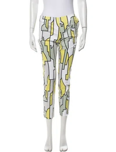 Pre-owned Pucci Vintage Straight Leg Pants In Green