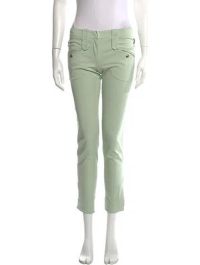 Pre-owned Pucci Vintage Straight Leg Pants In Green